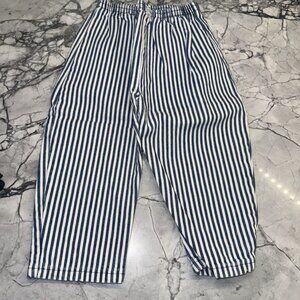 Buster Brown 18 Months Striped Denim Pants Railroad Style  Vintage